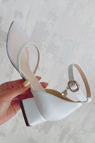 خرید کفش مجلسی توری پاشنه راحت