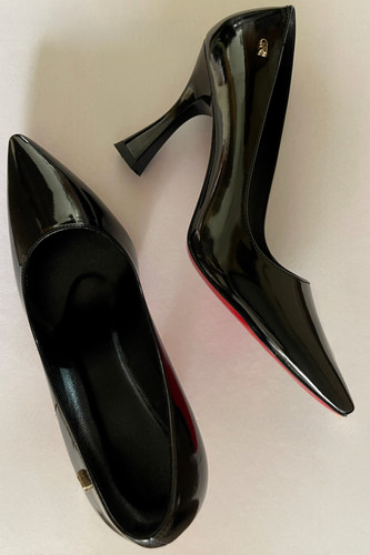 کفش پاشنه بلند مشکی ساده