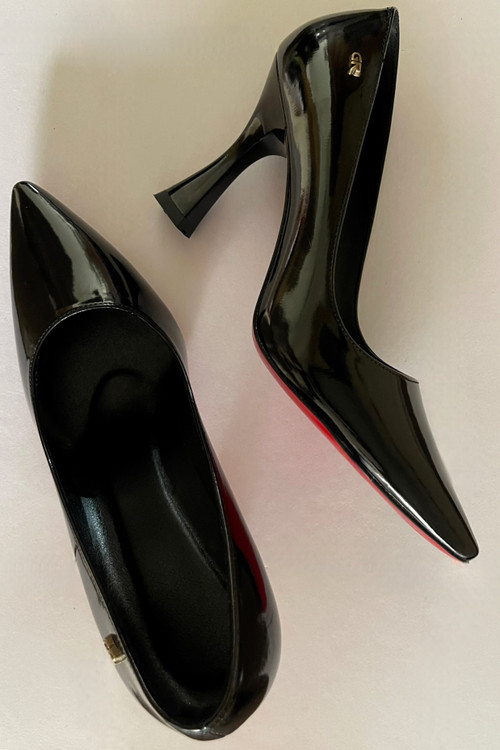 کفش پاشنه بلند مشکی ساده