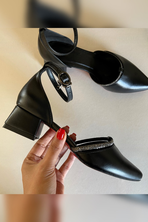 خرید کفش مجلسی پاشنه پهن