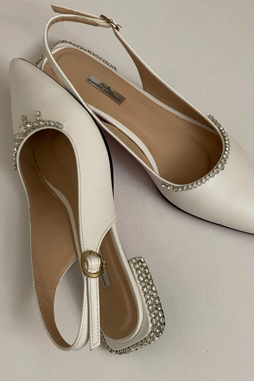 کفش عروس پاشنه تخت راحت